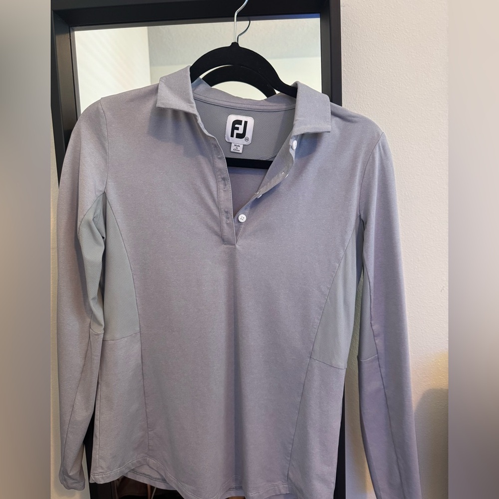 FootJoy Women's Gray Long Sleeve Top